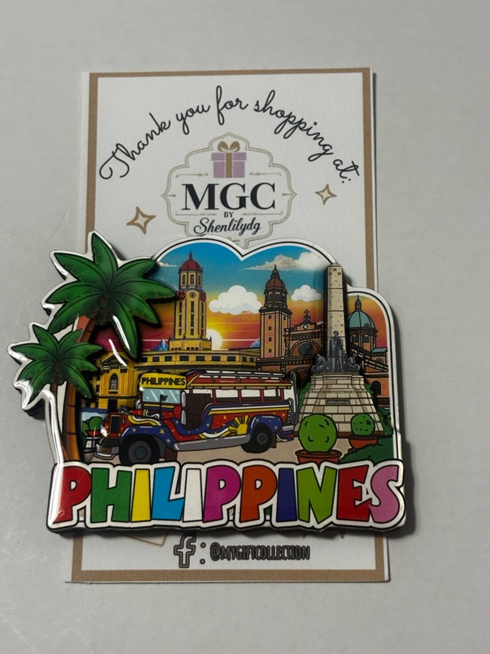 Philippines Souvenir Magnet - Colorful Jeepney Design Magnet